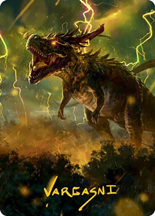 Thrasta, Tempest's Roar Art Card (42) (Gold-Stamped Signature) [Modern Horizons 2 Art Series] | The Time Vault CA