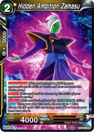Hidden Ambition Zamasu (BT7-093) [Assault of the Saiyans] | The Time Vault CA