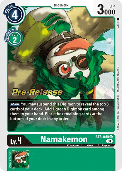 Namakemon [BT8-049] [New Awakening Pre-Release Cards] | The Time Vault CA