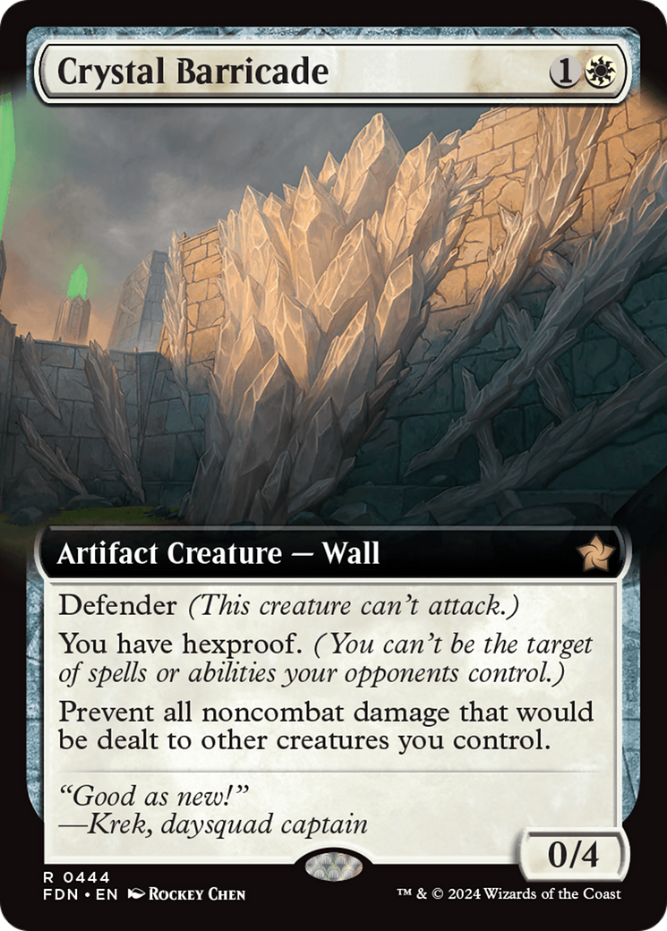 Crystal Barricade (Extended Art) [Foundations] | The Time Vault CA