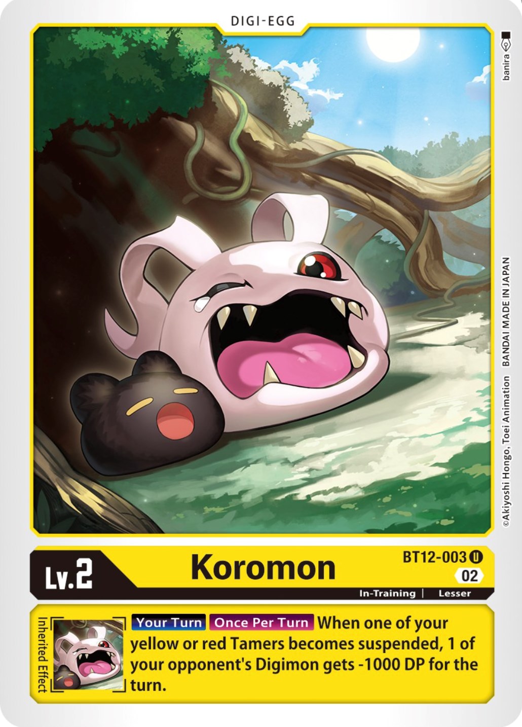 Koromon [BT12-003] [Across Time] | The Time Vault CA