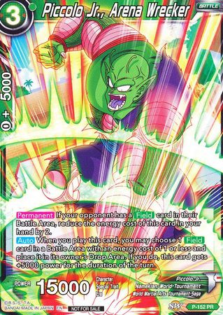 Piccolo Jr., Arena Wrecker (Power Booster: World Martial Arts Tournament) (P-152) [Promotion Cards] | The Time Vault CA