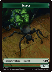Insect (0022) // Zombie Druid Double-Sided Token [Tarkir: Dragonstorm Commander Tokens] | The Time Vault CA