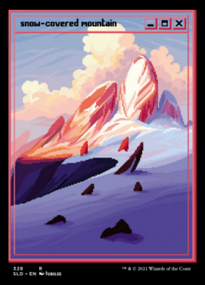 Snow-Covered Mountain (Foil Etched) [Secret Lair Drop Series] | The Time Vault CA