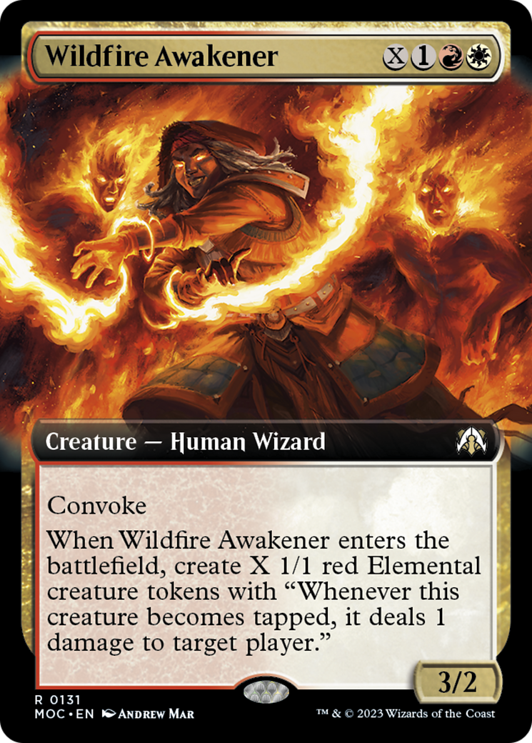 Wildfire Awakener (Extended Art) [March of the Machine Commander] | The Time Vault CA