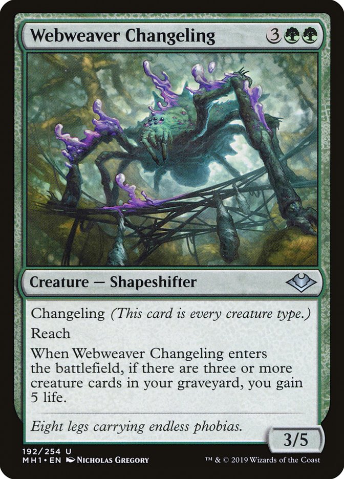 Webweaver Changeling [Modern Horizons] | The Time Vault CA