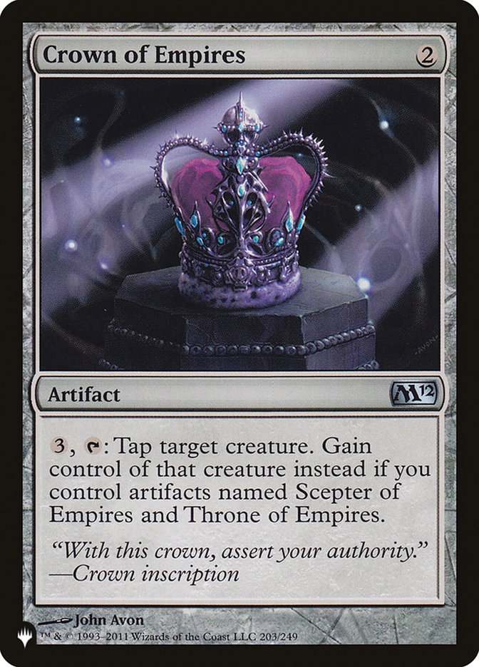 Crown of Empires [The List] | The Time Vault CA