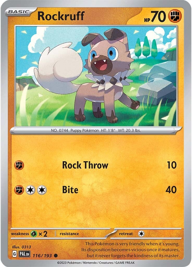 Rockruff (116/193) [Scarlet & Violet: Paldea Evolved] | The Time Vault CA