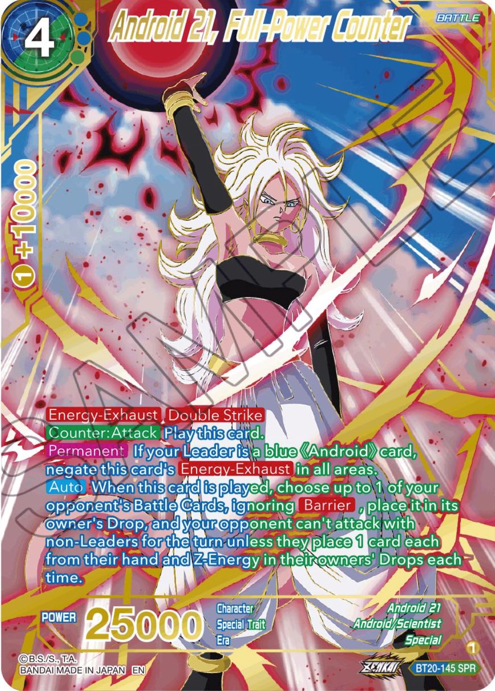 Android 21, Full-Power Counter (SPR) (BT20-145) [Power Absorbed] | The Time Vault CA