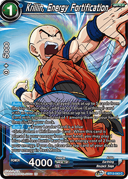 Krillin, Energy Fortification (Common) (BT13-043) [Supreme Rivalry] | The Time Vault CA