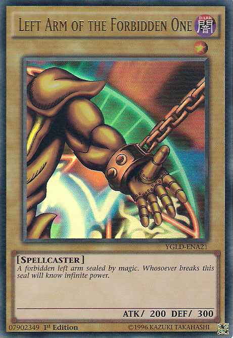 Left Arm of the Forbidden One [YGLD-ENA21] Ultra Rare | The Time Vault CA