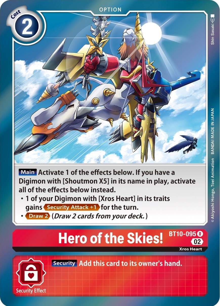 Hero of the Skies! [BT10-095] [Xros Encounter] | The Time Vault CA