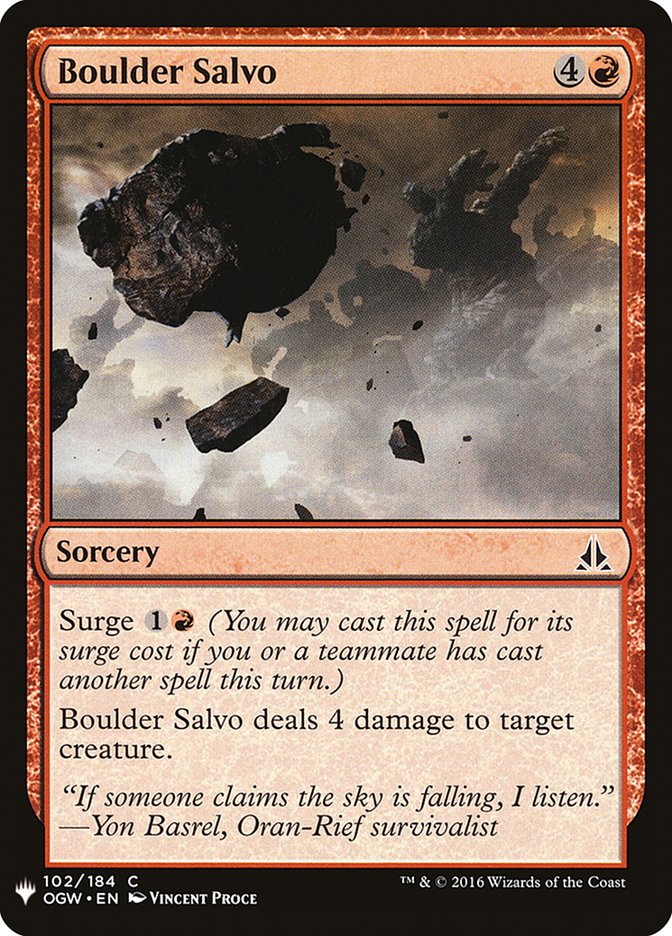Boulder Salvo [Mystery Booster] | The Time Vault CA