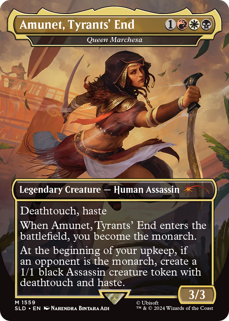 Amunet, Tyrants' End - Queen Marchesa (Rainbow Foil) [Secret Lair Drop Series] | The Time Vault CA