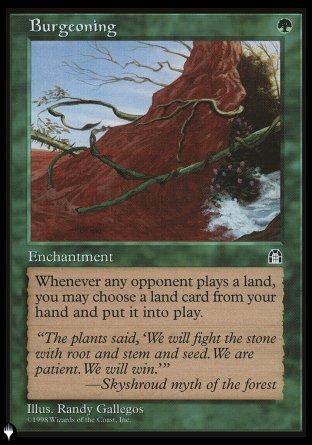 Burgeoning [The List] | The Time Vault CA