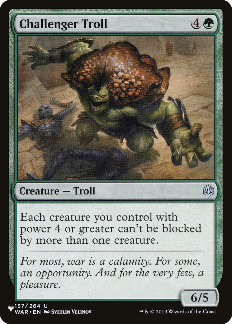 Challenger Troll [The List Reprints] | The Time Vault CA