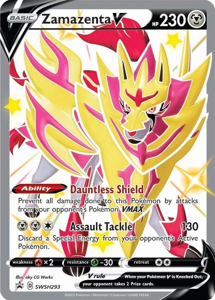 Zamazenta V (SWSH293) [Sword & Shield: Black Star Promos] | The Time Vault CA