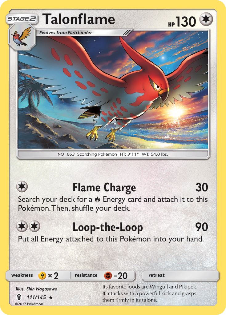 Talonflame (111/145) [Sun & Moon: Guardians Rising] | The Time Vault CA