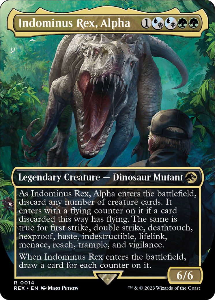 Indominus Rex, Alpha (Borderless) [Jurassic World Collection] | The Time Vault CA