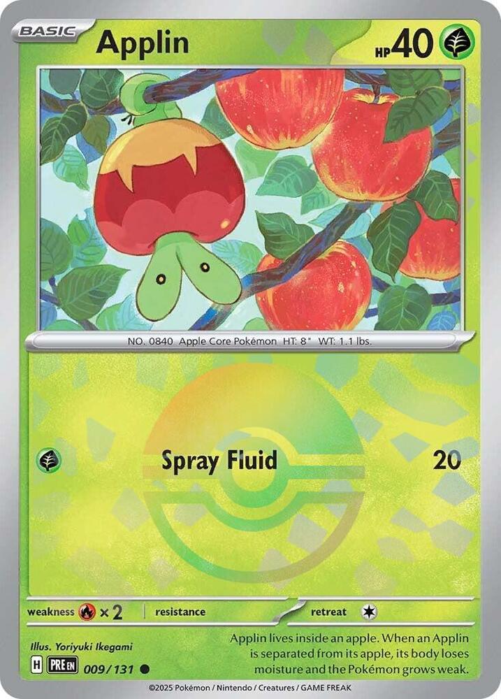 Applin (009/131) (Poke Ball Pattern) [Scarlet & Violet: Prismatic Evolutions] | The Time Vault CA