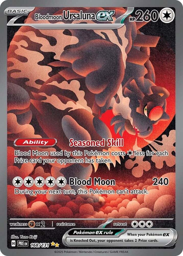 Bloodmoon Ursaluna ex (168/131) [Scarlet & Violet: Prismatic Evolutions] | The Time Vault CA