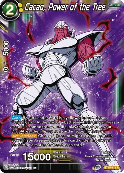 Cacao, Power of the Tree (BT15-111) [Saiyan Showdown] | The Time Vault CA