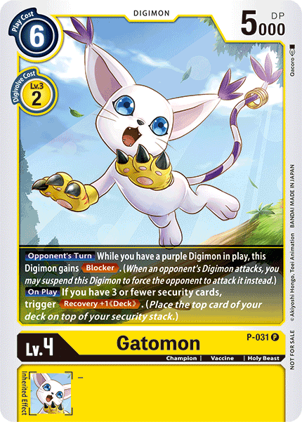Gatomon [P-031] [Promotional Cards] | The Time Vault CA
