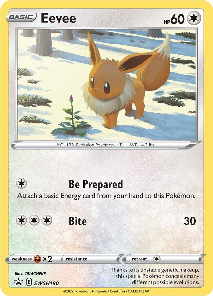 Eevee (SWSH190) [Sword & Shield: Black Star Promos] | The Time Vault CA