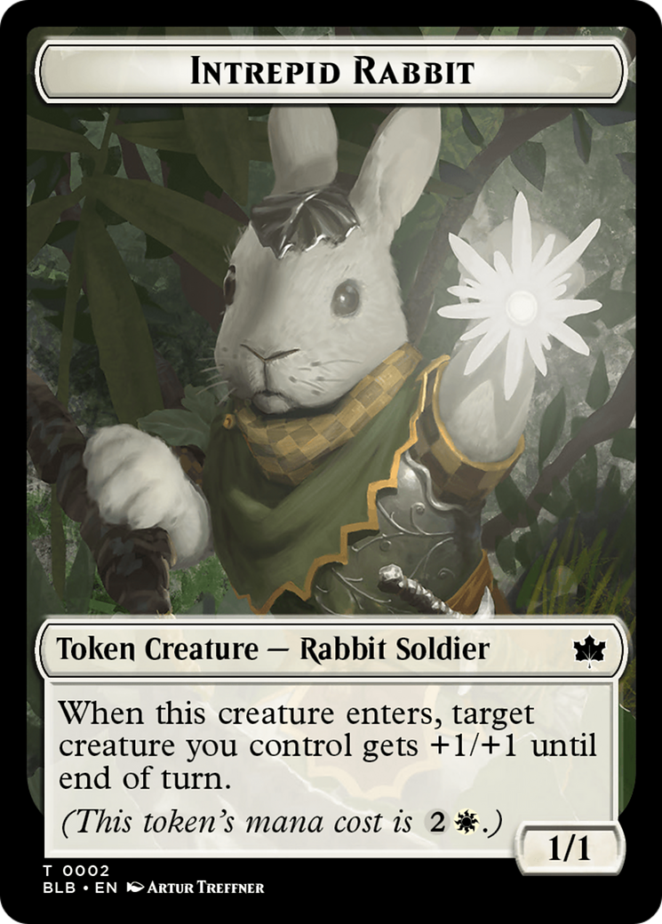 Intrepid Rabbit Token [Bloomburrow Tokens] | The Time Vault CA