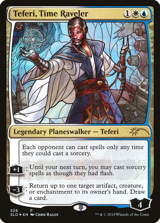 Teferi, Time Raveler (Stained Glass) [Secret Lair Drop Promos] | The Time Vault CA