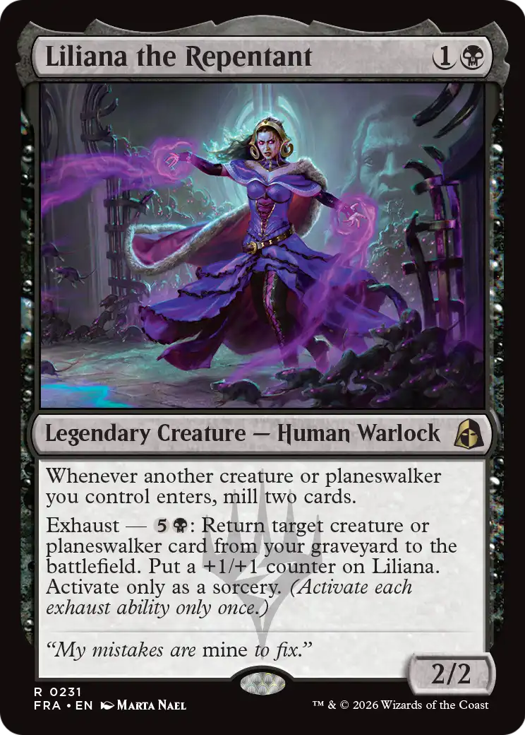 Liliana the Repentant [Reality Fracture] | The Time Vault CA