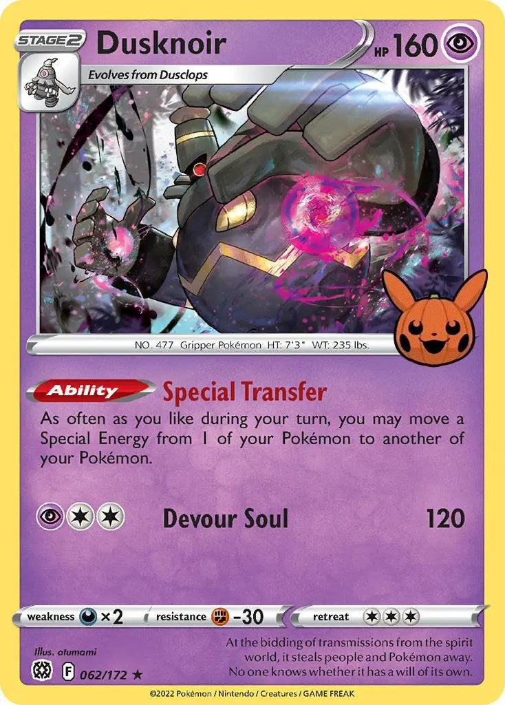 Dusknoir (062/172) [Trick or Trade] | The Time Vault CA