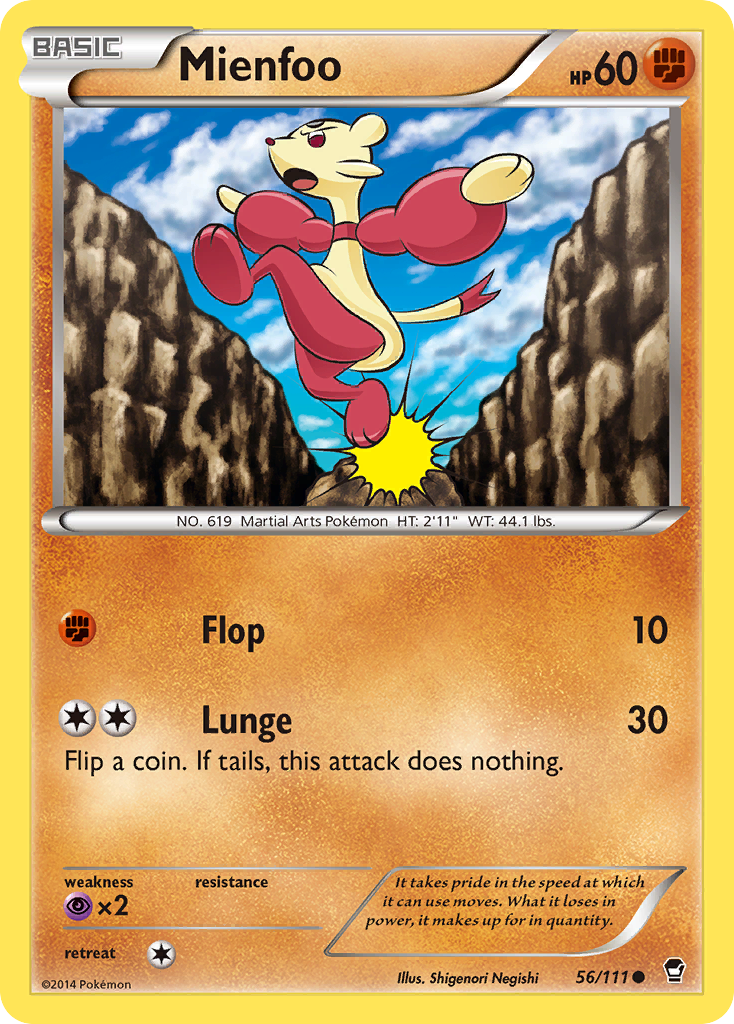 Mienfoo (56/111) [XY: Furious Fists] | The Time Vault CA