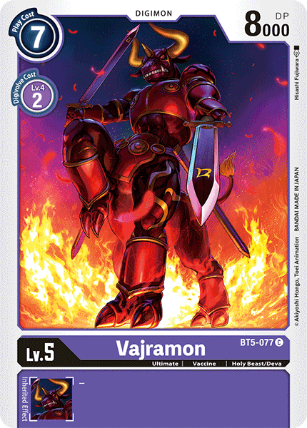 Vajramon [BT5-077] [Battle of Omni] | The Time Vault CA