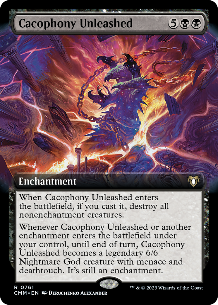 Cacophony Unleashed (Extended Art) [Commander Masters] | The Time Vault CA