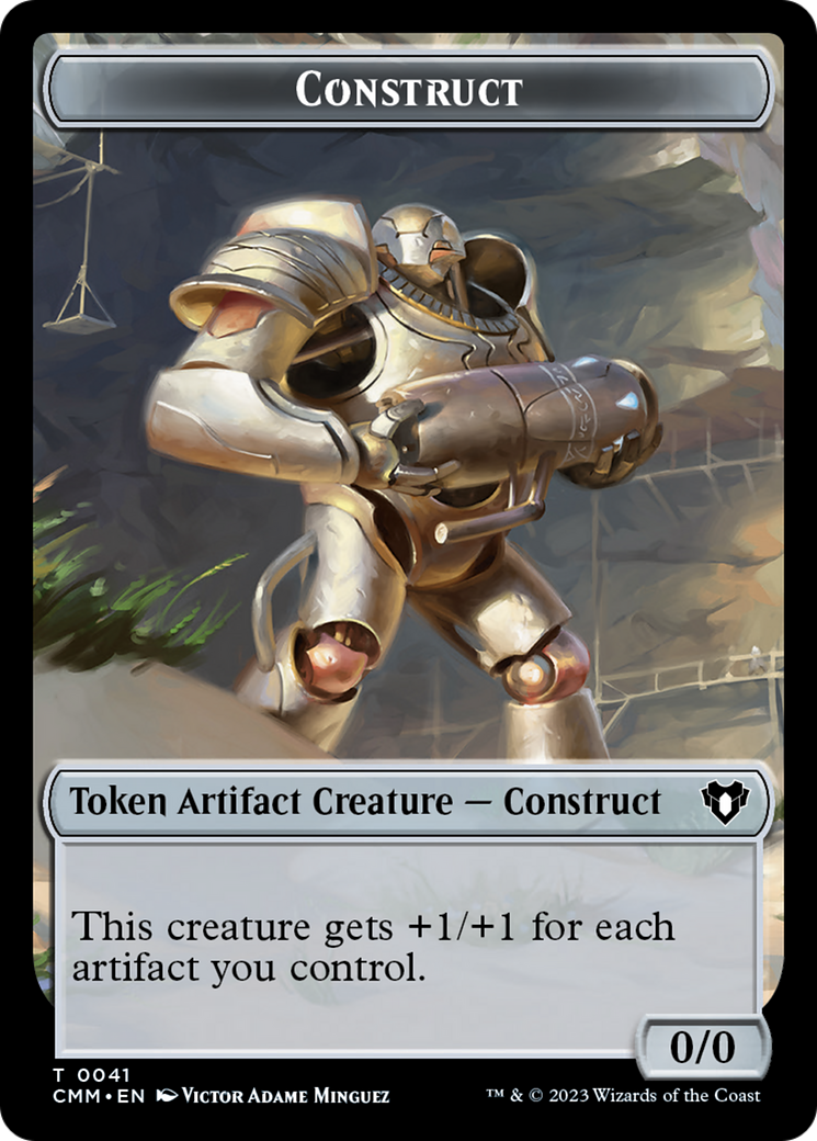 City's Blessing // Construct (41) Double-Sided Token [Commander Masters Tokens] | The Time Vault CA