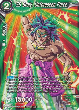 SS Broly, Unforeseen Force (Top 16 Winner) (P-125) [Tournament Promotion Cards] | The Time Vault CA
