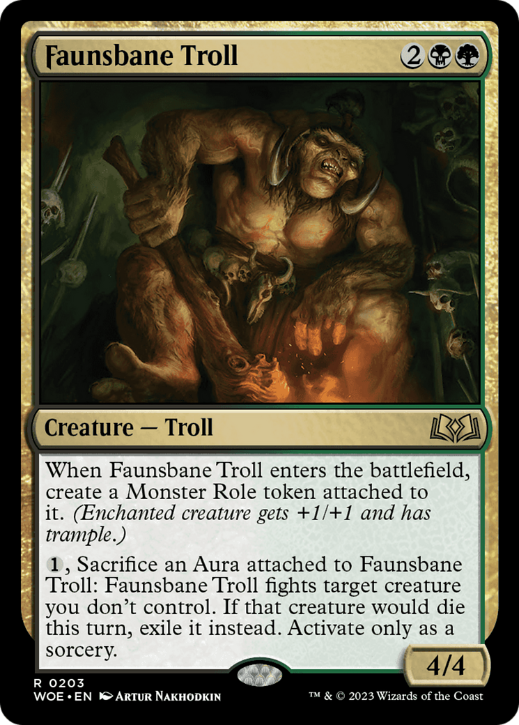 Faunsbane Troll [Wilds of Eldraine] | The Time Vault CA