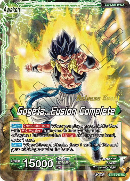 Veku // Gogeta, Fusion Complete (Fighter's Ambition Holiday Pack) (BT19-067) [Tournament Promotion Cards] | The Time Vault CA