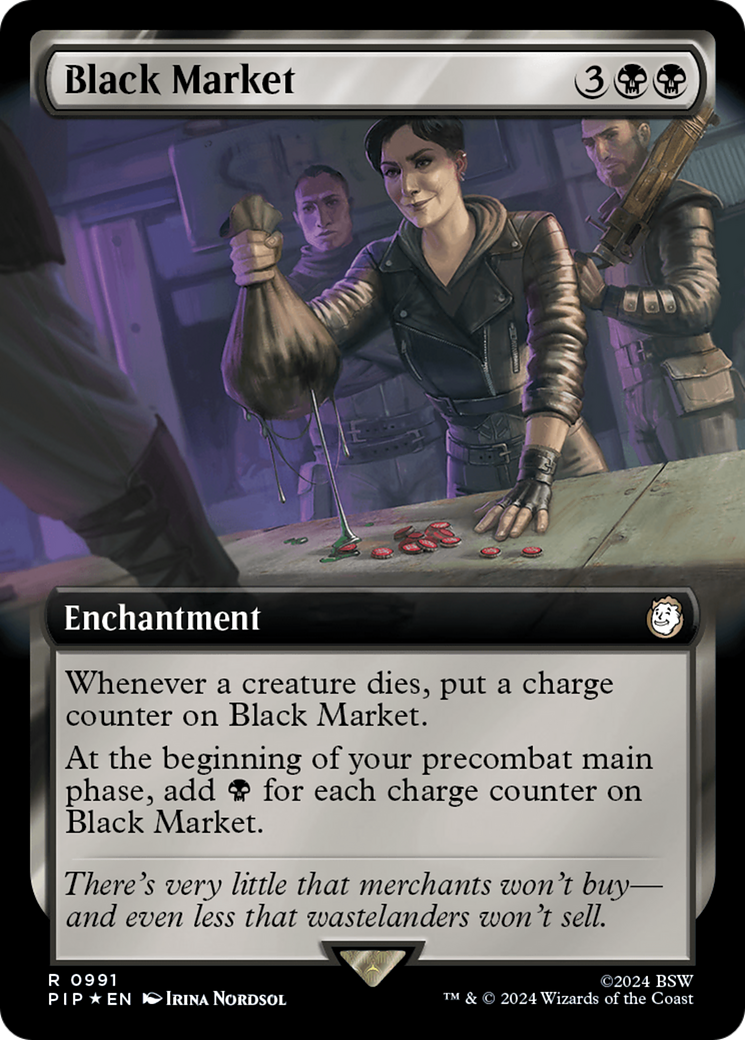 Black Market (Extended Art) (Surge Foil) [Fallout] | The Time Vault CA