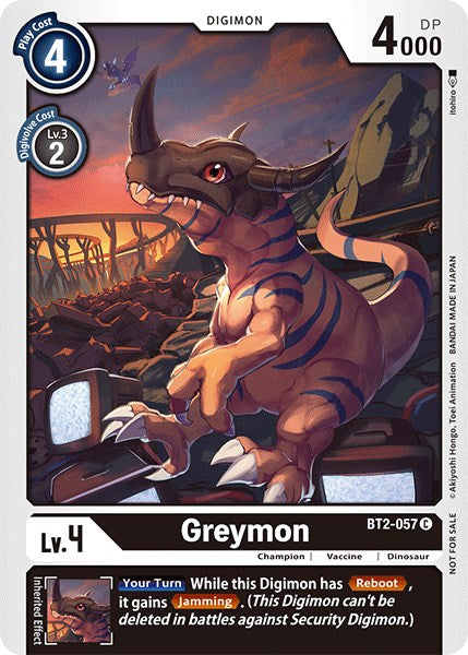 Greymon [BT2-057] (Official Tournament Pack Vol.3) [Release Special Booster Promos] | The Time Vault CA