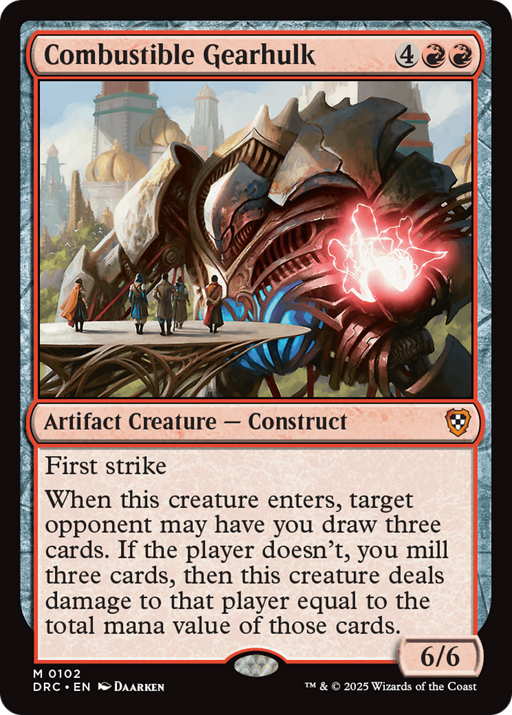 Combustible Gearhulk [Aetherdrift Commander] | The Time Vault CA