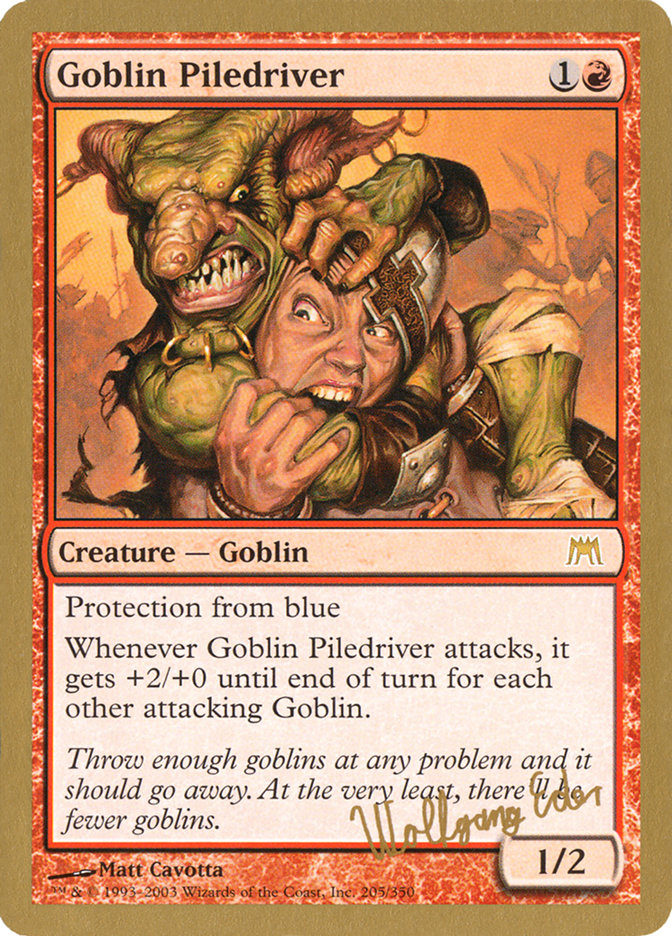 Goblin Piledriver (Wolfgang Eder) [World Championship Decks 2003] | The Time Vault CA