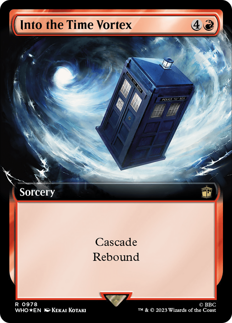 Into the Time Vortex (Extended Art) (Surge Foil) [Doctor Who] | The Time Vault CA