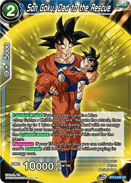 Son Goku, Dad to the Rescue (Uncommon) (BT13-035) [Supreme Rivalry] | The Time Vault CA