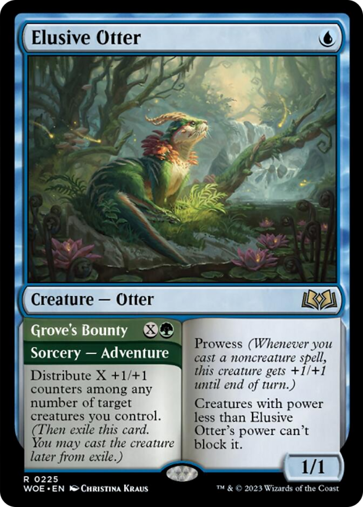 Elusive Otter // Grove's Bounty [Wilds of Eldraine] | The Time Vault CA