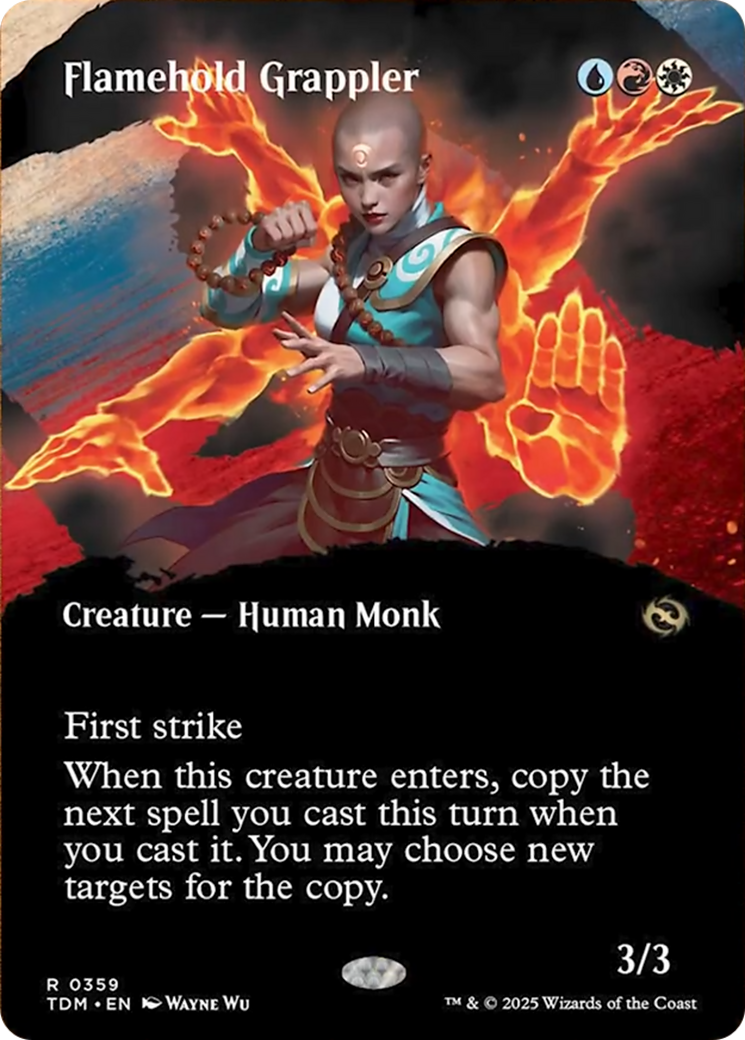 Flamehold Grappler (Borderless) [Tarkir: Dragonstorm] | The Time Vault CA