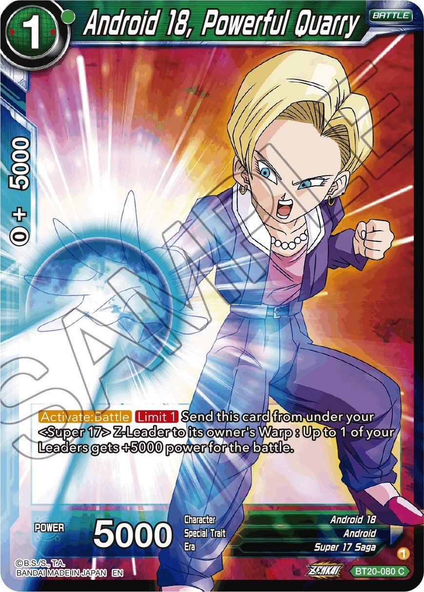 Android 18, Powerful Quarry (BT20-080) [Power Absorbed] | The Time Vault CA