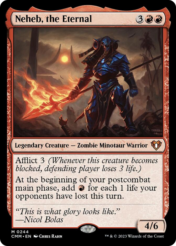 Neheb, the Eternal [Commander Masters] | The Time Vault CA