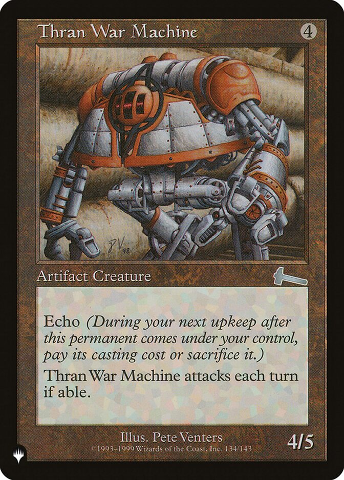 Thran War Machine [The List] | The Time Vault CA